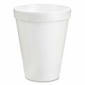 Dart Foam Drink Cups, 8oz, White, PK25 PK 8J8